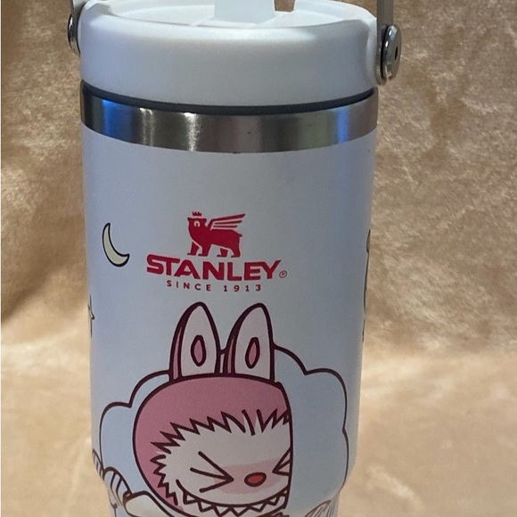 Stanley White and Pink Labubu Insulated Bottle - Picture 1 of 13